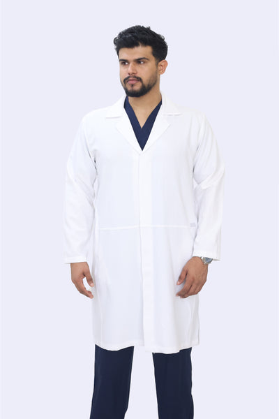 Adel Male Snap Button Labcoat