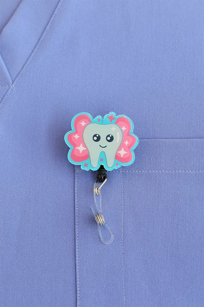 Cute Shiny Tooth ID Badge