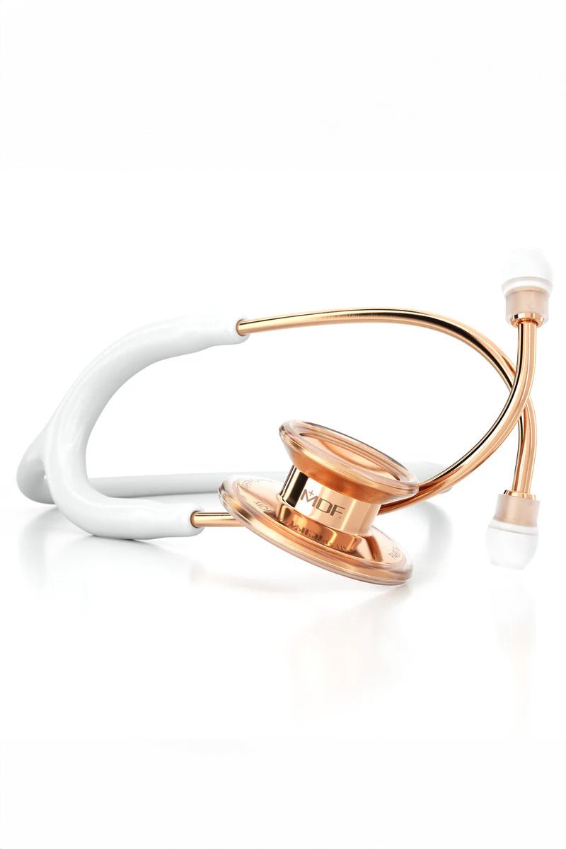 MD One® Adult Stethoscope - White/Rose Gold