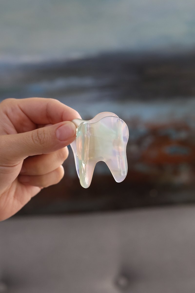 Iridescent Tooth Hair clip