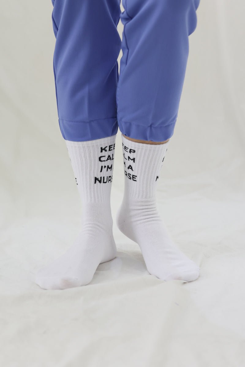 Keep Calm I am a Nurse Socks3