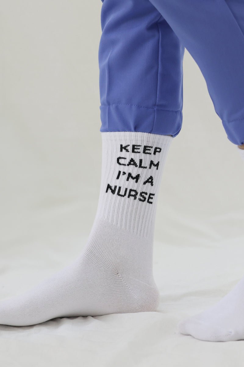 Keep Calm I am a Nurse Socks2