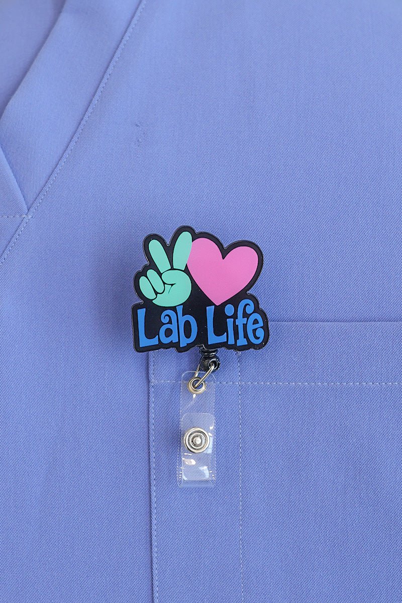 Lab Life With Heart ID Badge