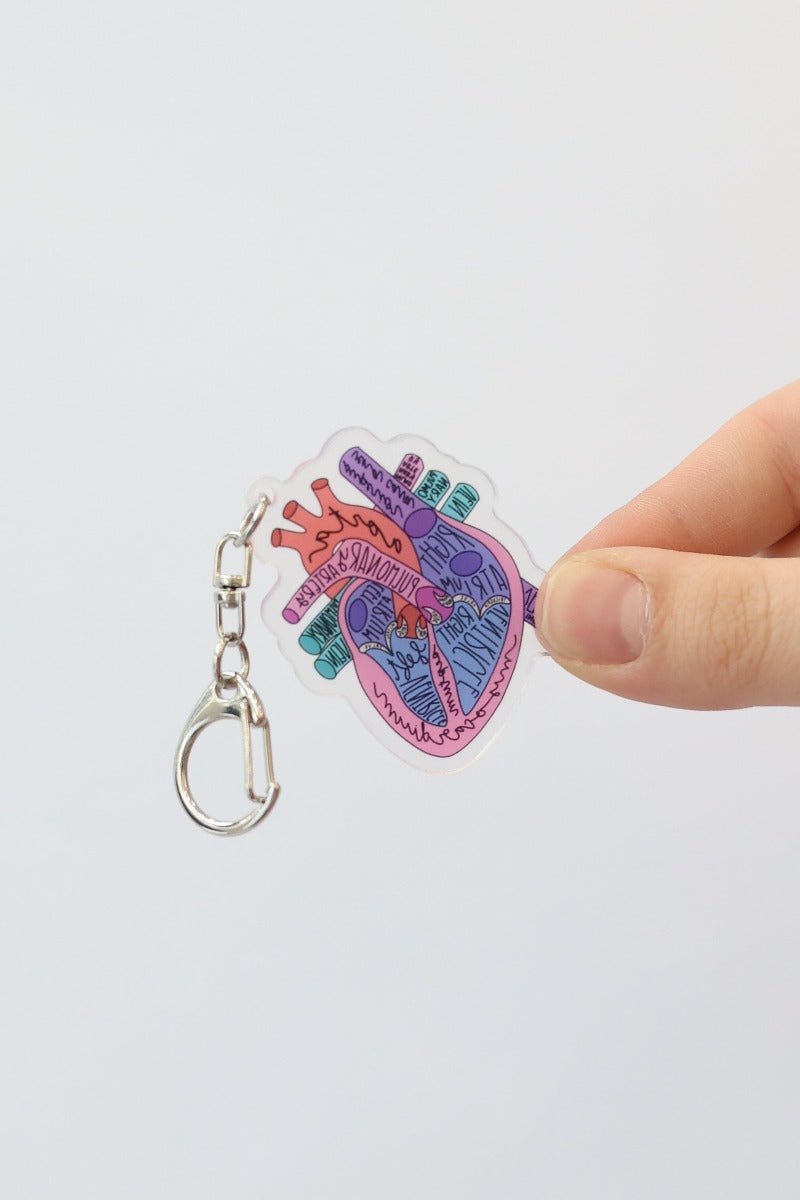 Heart Anantomy Keychain