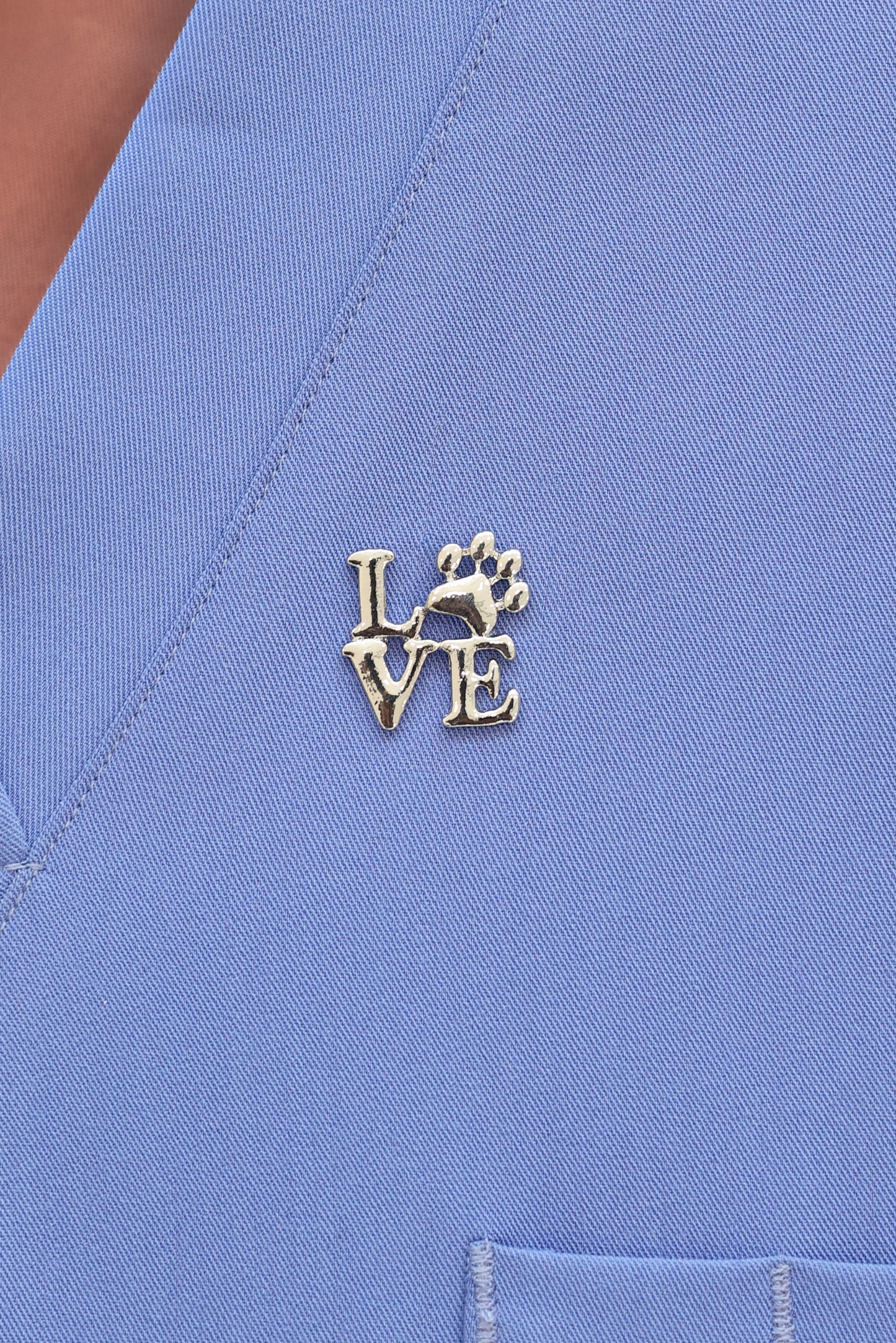 Love Footprint Pin