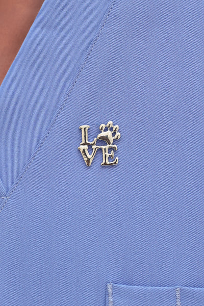 Love Footprint Pin