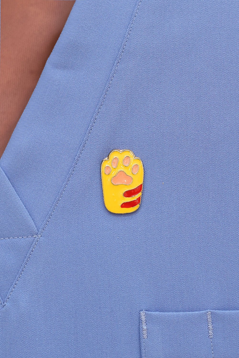 Yellow Footprint Pin